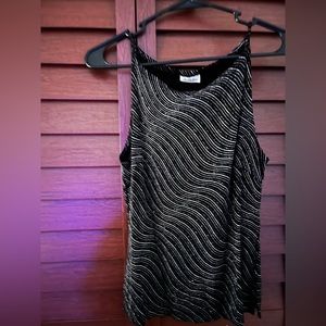 Sleeveless, sparkly & stretchy, size large, Charlotte Russe top